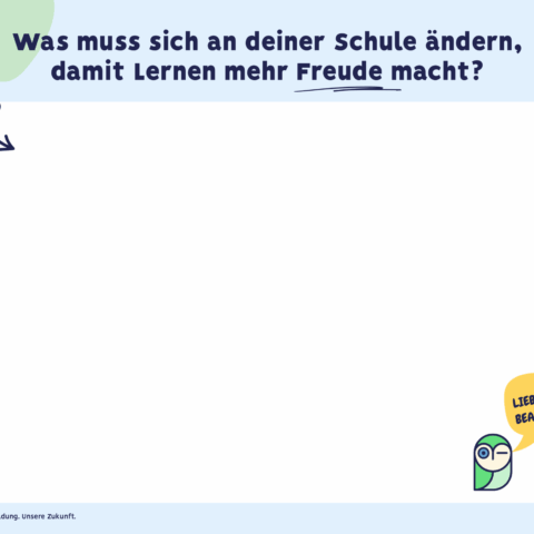 Deine Stimme. Deine Bildung. Unsere Zukunft